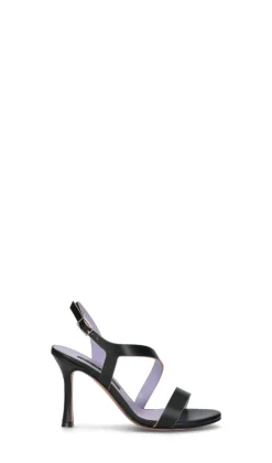 ALBANO Sandalo nero in pelle