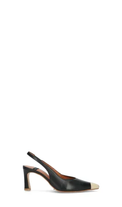 ANGEL ALARCON Decollete donna nera in pelle