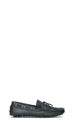 ANTICA CUOIERIA Mocassino uomo blu in pelle