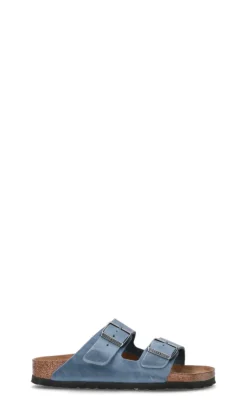 BIRKENSTOCK Ciabatta donna azzurra in suede