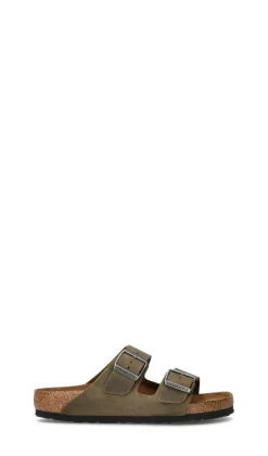 BIRKENSTOCK Ciabatta donna verde in pelle