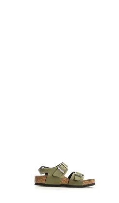 BIRKENSTOCK NEW YORK Sandalo bimbo verde in pelle