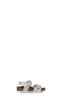 BIRKENSTOCK RIO HOLOGRAM Sandalo bimba argento
