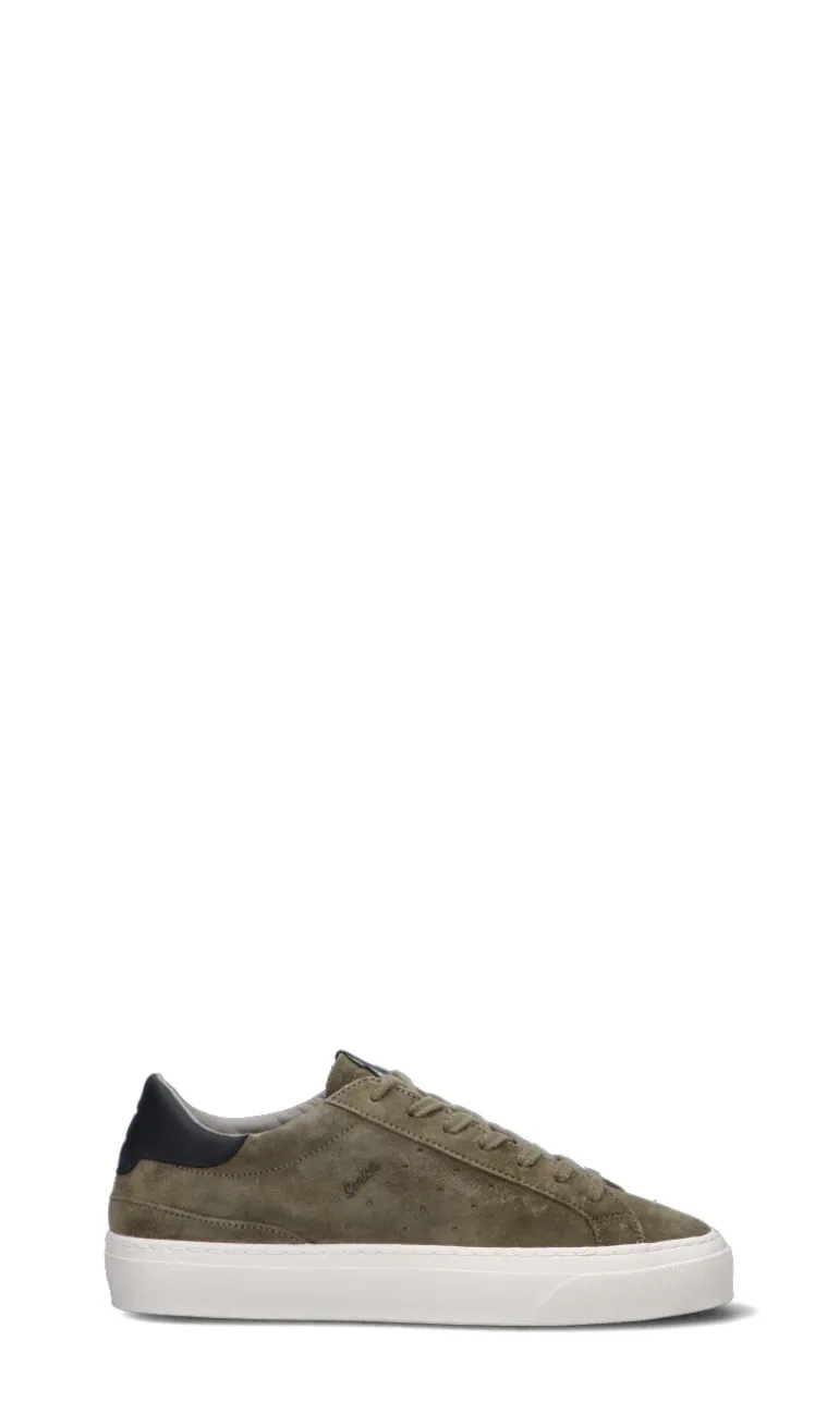 D.A.T.E. - SONICA Sneaker uomo army in suede