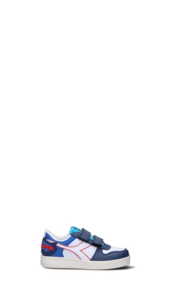 DIADORA Sneaker bimbo bianca/blu/azzurra/rossa in pelle