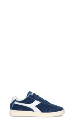 DIADORA Sneaker uomo blu/bianca in suede