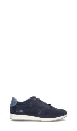 GEOX Sneaker donna blu in suede