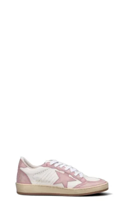 GOLDEN GOOSE BALLSTAR Sneaker donna bianca/rosa in pelle