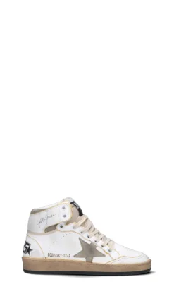 GOLDEN GOOSE SKY STAR Sneaker donna bianca/grigia in pelle