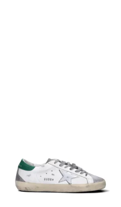 GOLDEN GOOSE SUPERSTAR Sneaker uomo bianca/verde/grigia in pelle