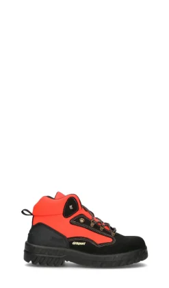 GRISPORT Pedula uomo nera/arancione in suede