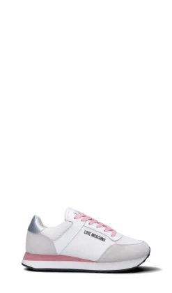 LOVE MOSCHINO Sneaker donna bianca/beige/rosa/argento