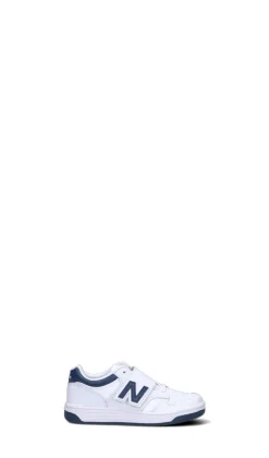 NEW BALANCE 480 Sneaker bimbo bianca e blu in pelle