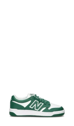 NEW BALANCE 480 Sneaker ragazzo verde/bianca in pelle