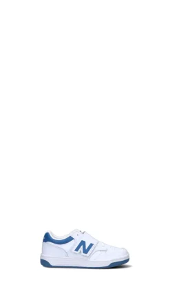 NEW BALANCE Sneaker bimbo bianca/azzurra in pelle