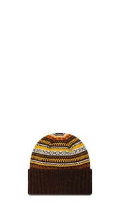 NEW ERA - Berretto donna 'Fair Isle' marrone