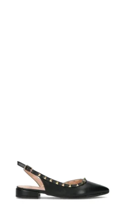 PERLAMARINA Slingback donna nera in pelle