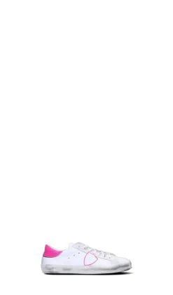 PHILIPPE MODEL Sneaker bimba bianca/rosa in pelle