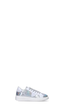 PHILIPPE MODEL Sneaker bimba argento in pelle