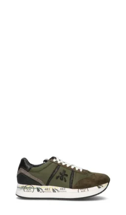PREMIATA Sneaker donna verde militare in pelle