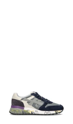 PREMIATA Sneaker uomo grigia/blu in suede