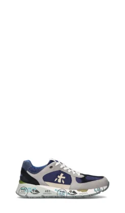 PREMIATA Sneaker uomo grigia/blu in suede