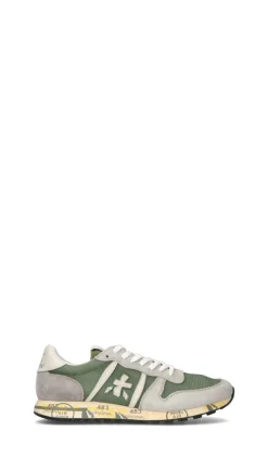 PREMIATA Sneaker uomo grigia/verde in suede