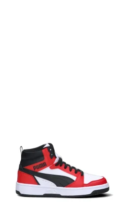 PUMA - REBOUND V6 MID JR Sneaker ragazzo bianca/rossa/nera