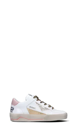 QUATTROBARRADODICI Sneaker donna bianca/rosa in pelle