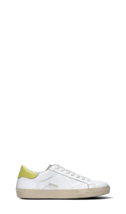 QUATTROBARRADODICI Sneaker uomo bianca/gialla in pelle