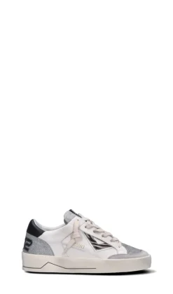 QUATTROBARRADODICI Sneaker donna bianca in pelle