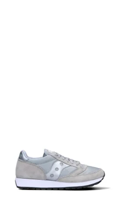 SAUCONY LACCI BIANCHI Sneaker uomo grigia in suede