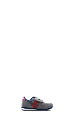 SAUCONY Sneaker bimbo grigia/rossa in suede e tessuto