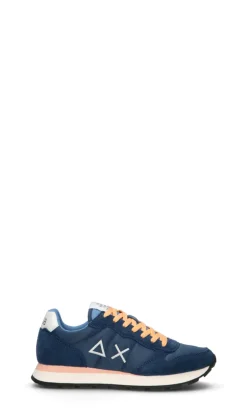 SUN68 Sneaker uomo blu/arancio/bianca in suede