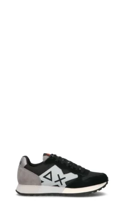 SUN68 Sneaker uomo nera, bianca e beige in suede