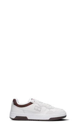 TOMMY HILFIGER JEANS Sneaker uomo bianca/marrone in pelle