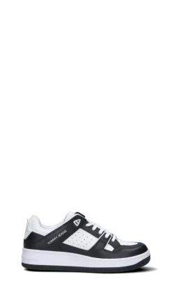 TOMMY HILFIGER JEANS Sneaker donna bianca/nera in pelle