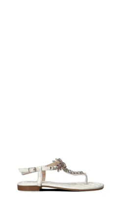 TOO LIKE Sandalo basso donna bianco/argento