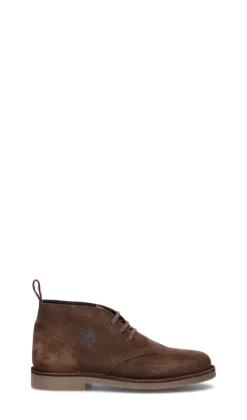 U.S. POLO ASSN. Polacco uomo marrone in suede