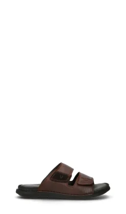 VALLEVERDE Ciabatta uomo marrone in pelle
