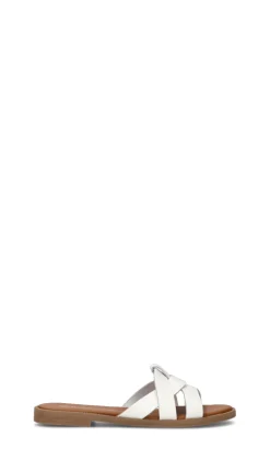 VARIOPINTO Ciabatta donna bianca in pelle