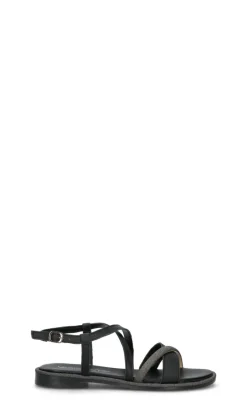 VARIOPINTO Sandalo donna nero in pelle