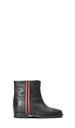 VIA ROMA 15 Tronchetto donna nero in pelle