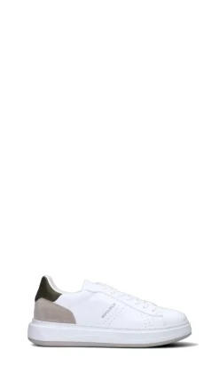 WOOLRICH Sneaker uomo bianca/militare in pelle